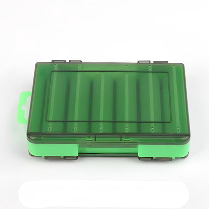 Fishing Tackle Box with Double Sided Compartment Storage