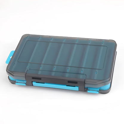Fishing Tackle Box with Double Sided Compartment Storage