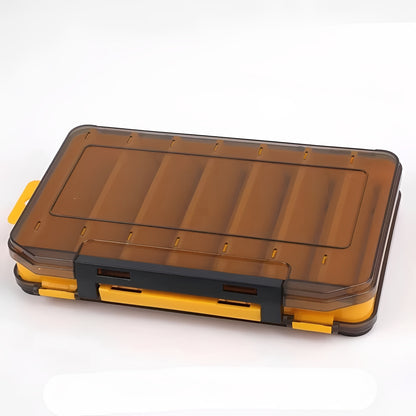Fishing Tackle Box with Double Sided Compartment Storage