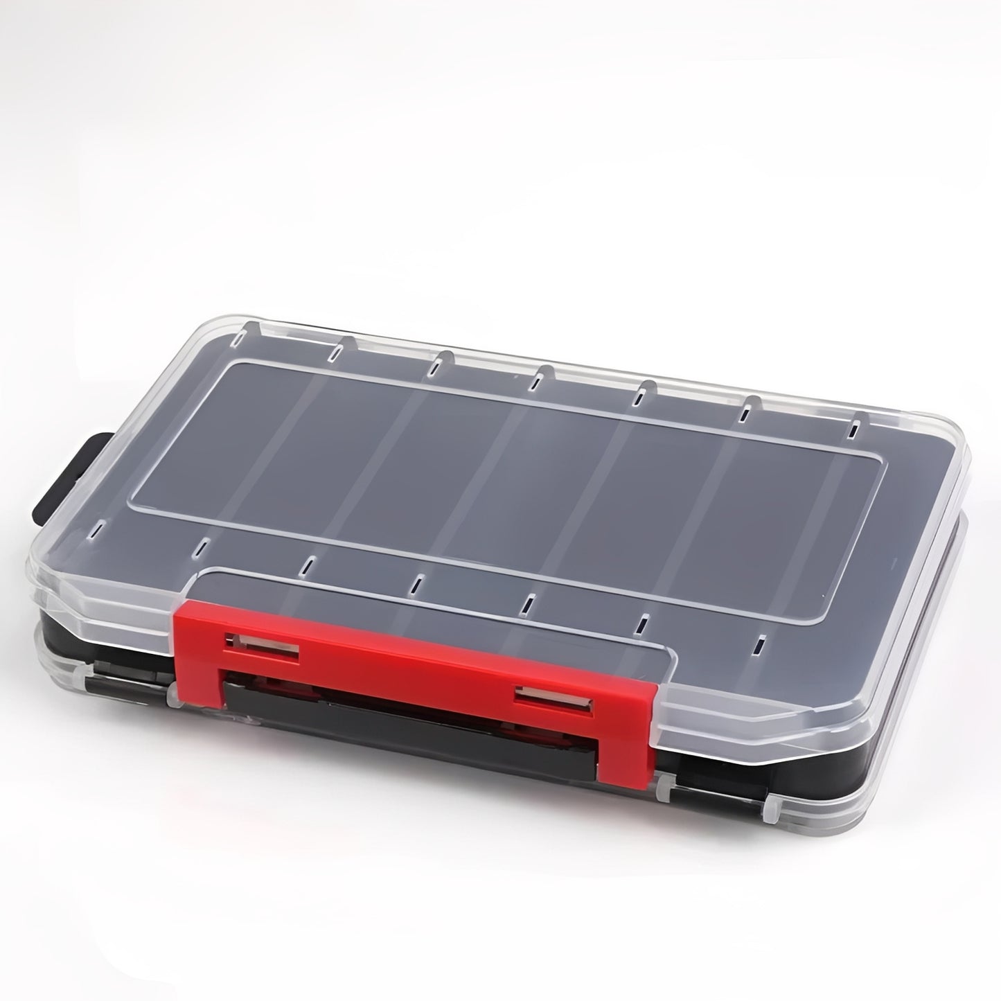 Fishing Tackle Box with Double Sided Compartment Storage