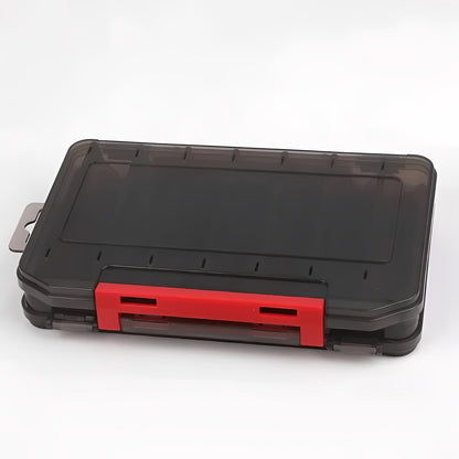 Fishing Tackle Box with Double Sided Compartment Storage
