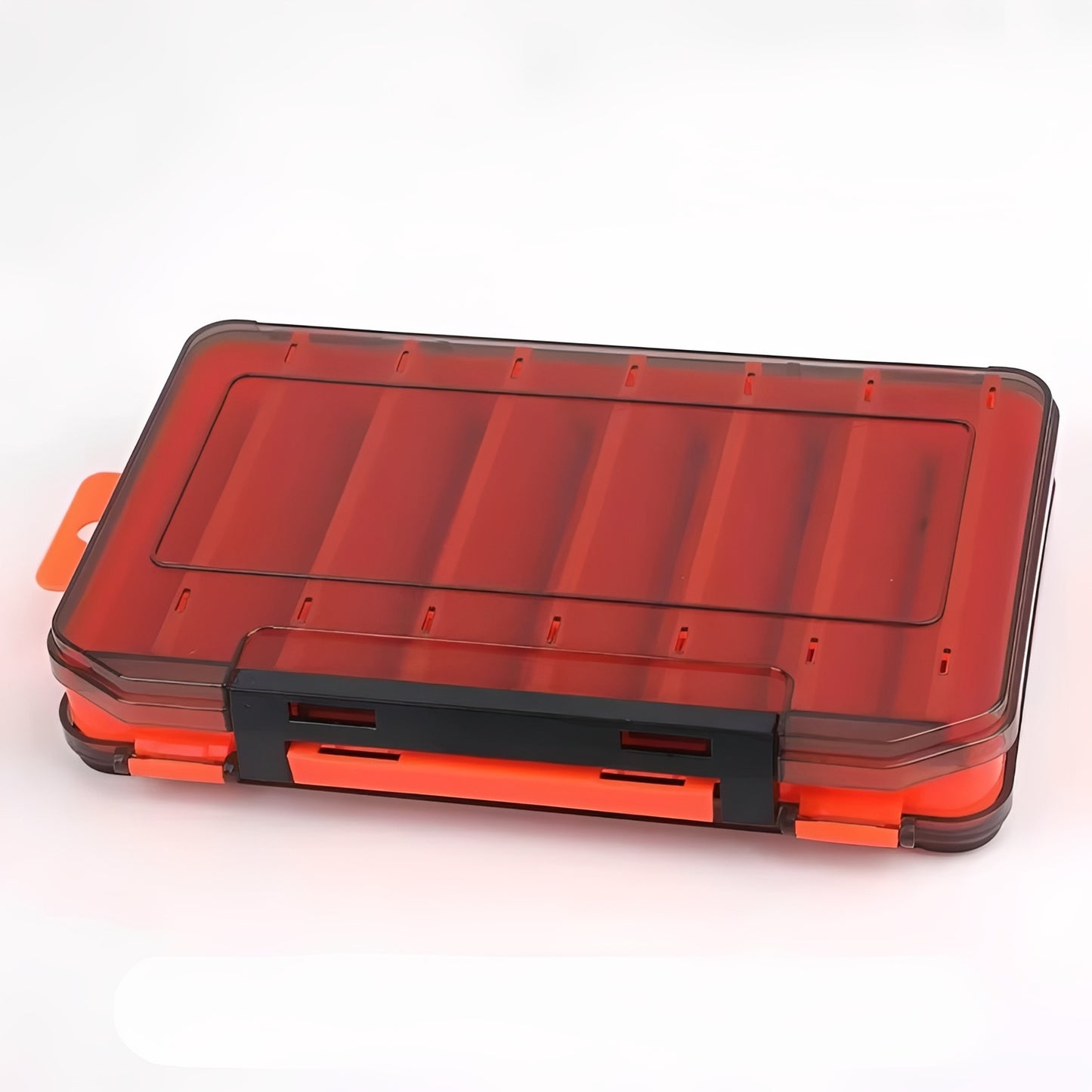 Fishing Tackle Box with Double Sided Compartment Storage