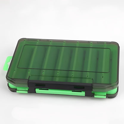 Fishing Tackle Box with Double Sided Compartment Storage