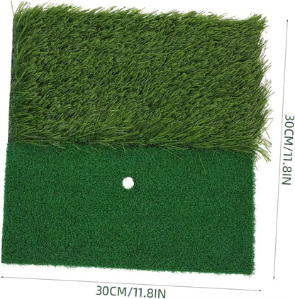 Golf Practice Hitting Mat with Tee Hole for Indoor and Outdoor Use