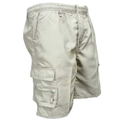 Men's Cargo Shorts with Multiple Pockets and Relaxed Fit Design