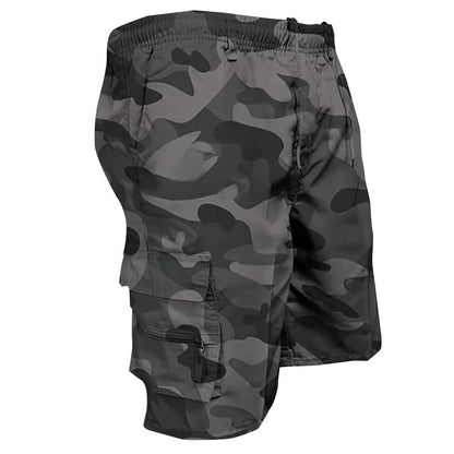 Men's Cargo Shorts with Multiple Pockets and Relaxed Fit Design