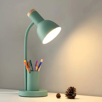 Nordic LED Table Lamp with Integrated Pen Holder