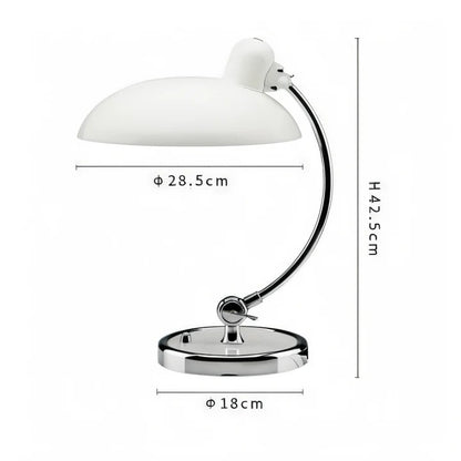 Vintage Adjustable Dome Desk Lamp with Iron Finish