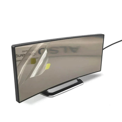 Digital Alarm Clock with Curved LED Mirror Screen