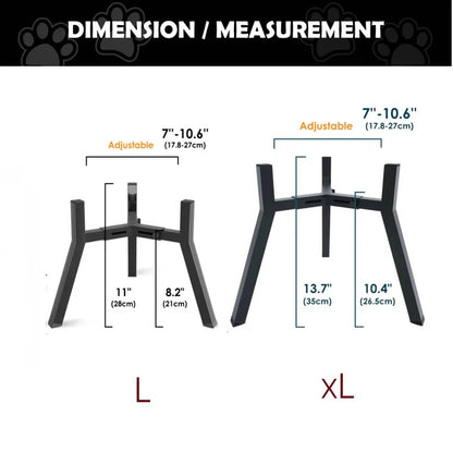 Raised Dog Bowl Stand with Elevated Design