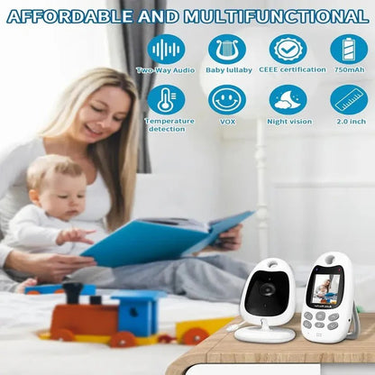 Portable Baby Monitor with Night Vision Camera and Two Way Audio