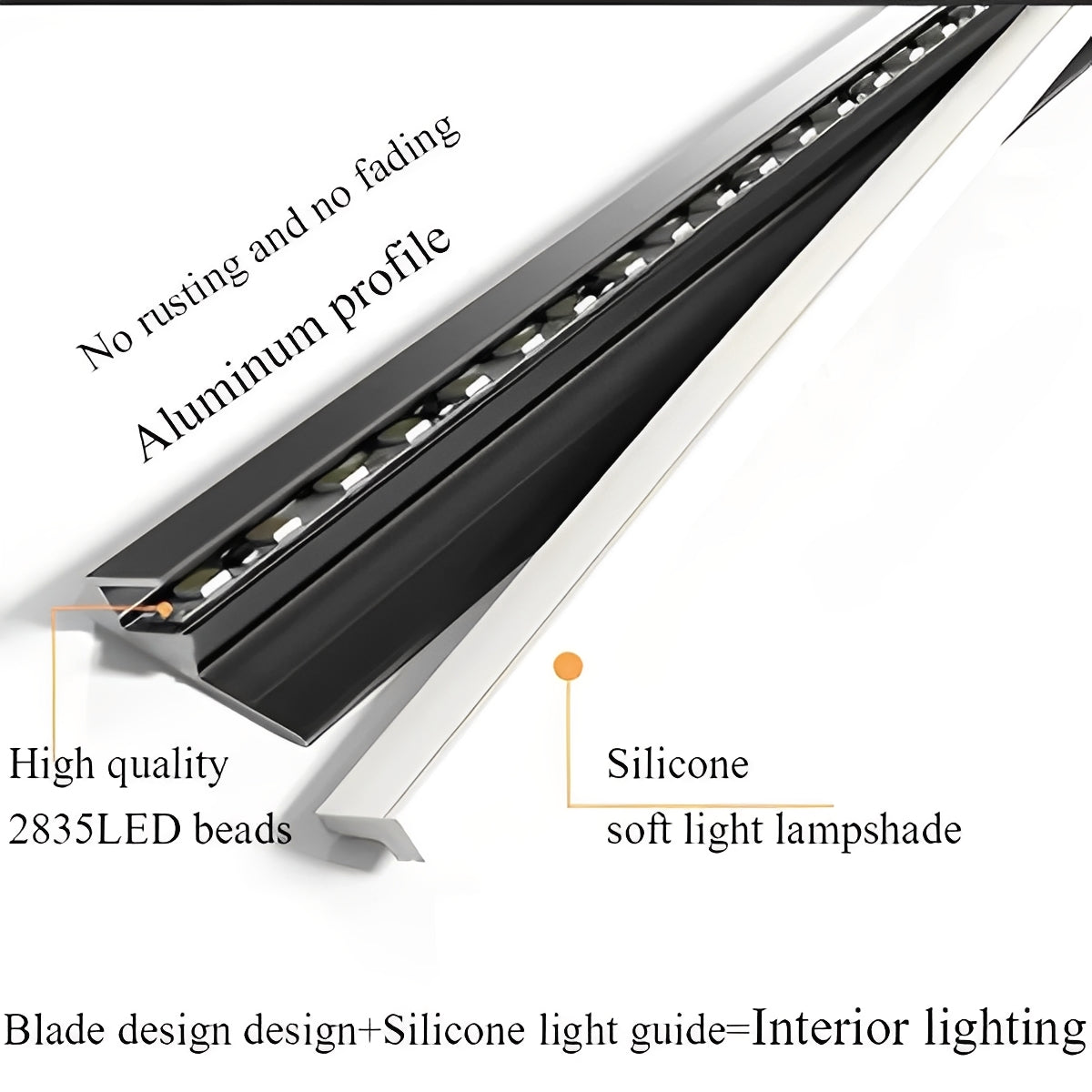 LED Under Cabinet Lighting with 45 Degree Angle Design