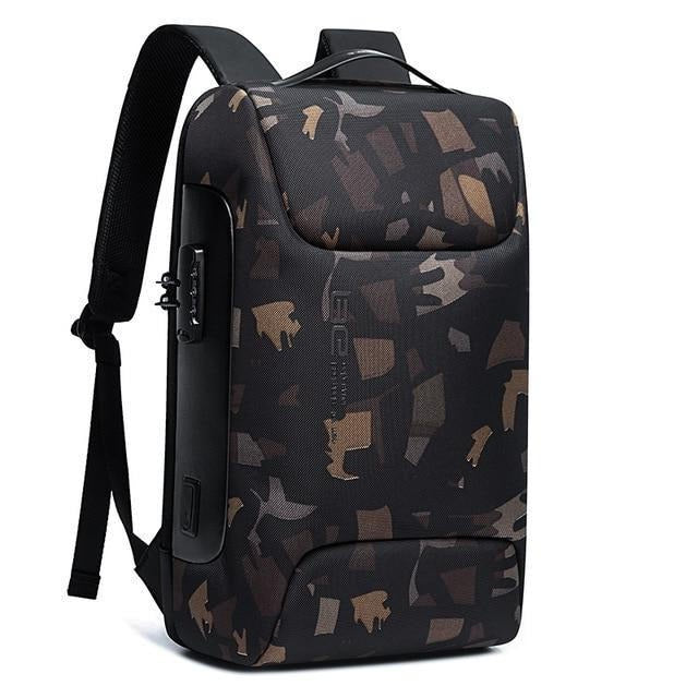 Waterproof Travel Backpack with Anti Theft Security Pockets