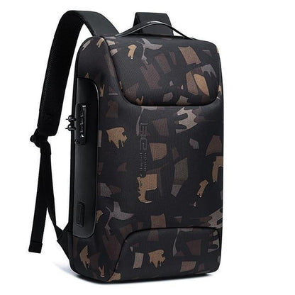 Waterproof Travel Backpack with Anti Theft Security Pockets
