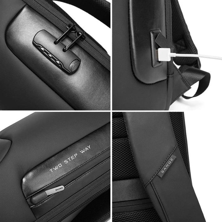 Waterproof Travel Backpack with Anti Theft Security Pockets