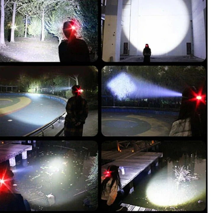 USB Rechargeable LED Headlamp for Hands Free Lighting