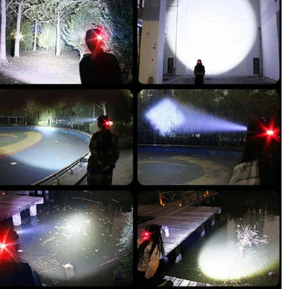 USB Rechargeable LED Headlamp for Hands Free Lighting