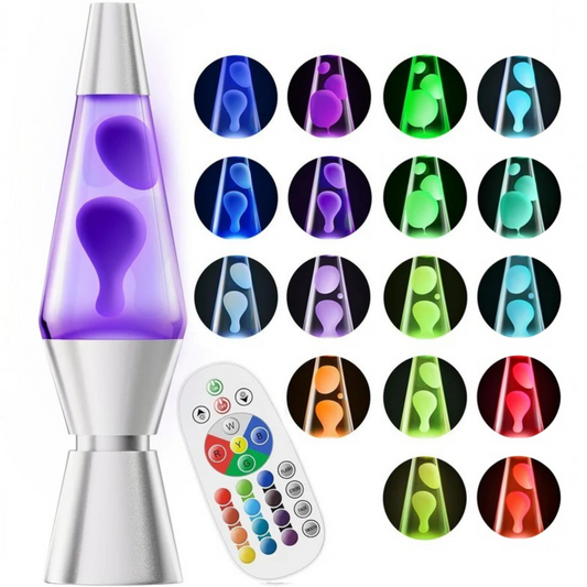 Motion Lava Lamp with Color Changing Wax Flow