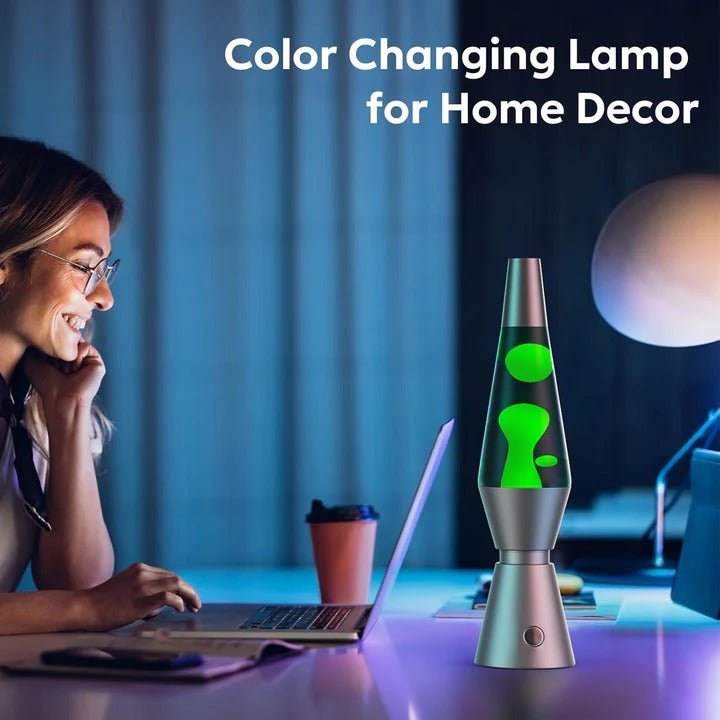 Motion Lava Lamp with Color Changing Wax Flow