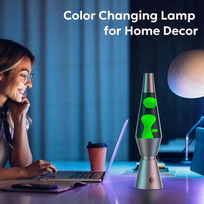 Motion Lava Lamp with Color Changing Wax Flow