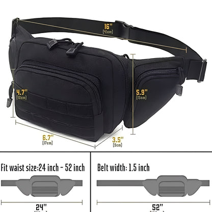 Waist Pouch with Concealed Compartment Design