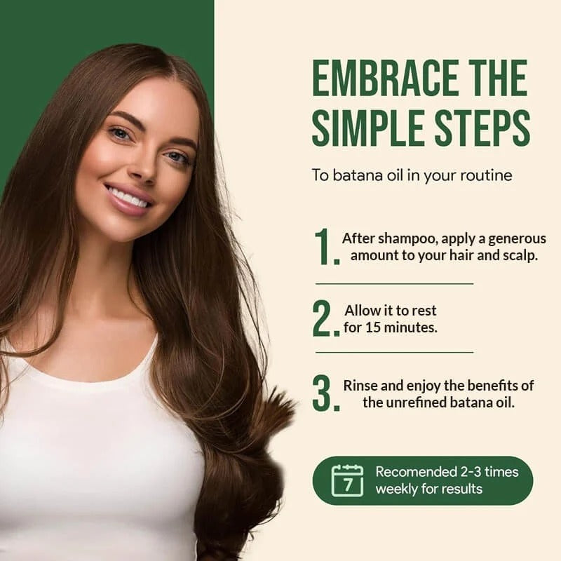 Batana Hair Oil with Rosemary and Vitamin E for Moisture Support