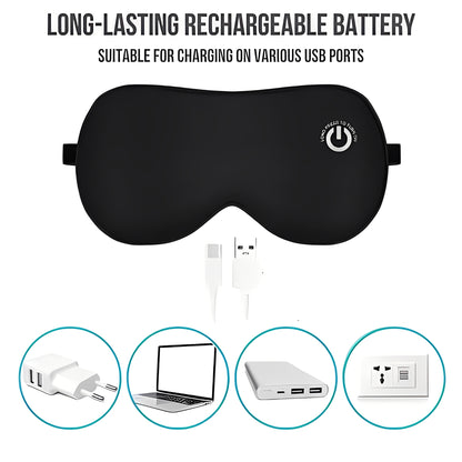 Rechargeable Heated Eye Mask for Relaxation and Sleep Support