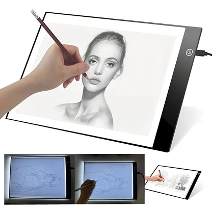 LED Tracing Light Pad with Adjustable Brightness for Drawing and Crafts
