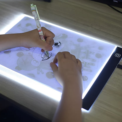 LED Tracing Light Pad with Adjustable Brightness for Drawing and Crafts