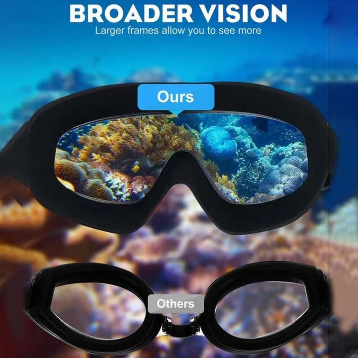 Anti Fog Swimming Goggles with Wide Angle Lens
