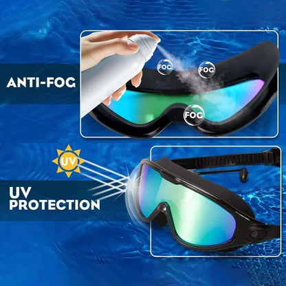 Anti Fog Swimming Goggles with Wide Angle Lens