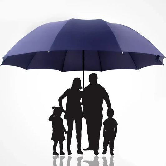 Extra Large Automatic Folding Umbrella with Wide Canopy Coverage