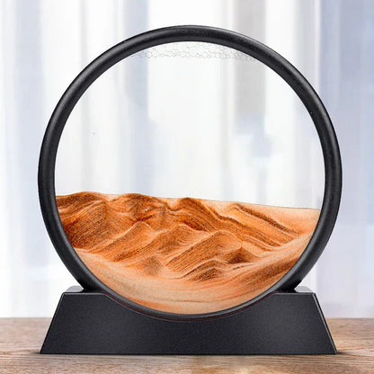 Dynamic Sea Sand Art with Moving Sand Design
