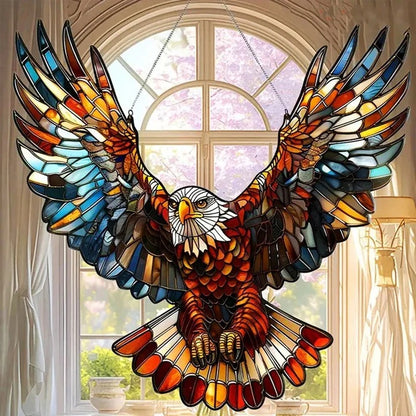 Rainbow Prism Glass Suncatcher for Windows, Decorative Bird and Owl Designs