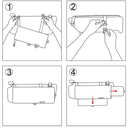 Adjustable Sun Visor Extender for Car Windshield