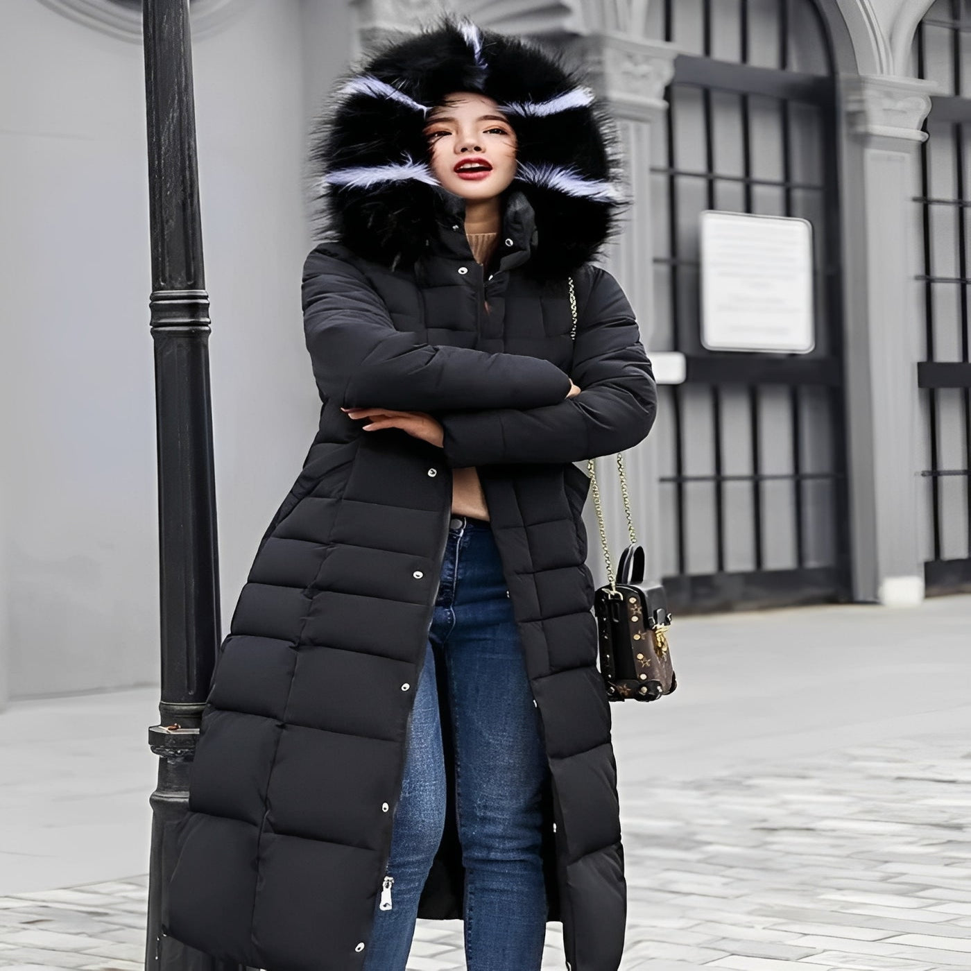 Elegant Down Filled Jacket for Cold Weather Wear