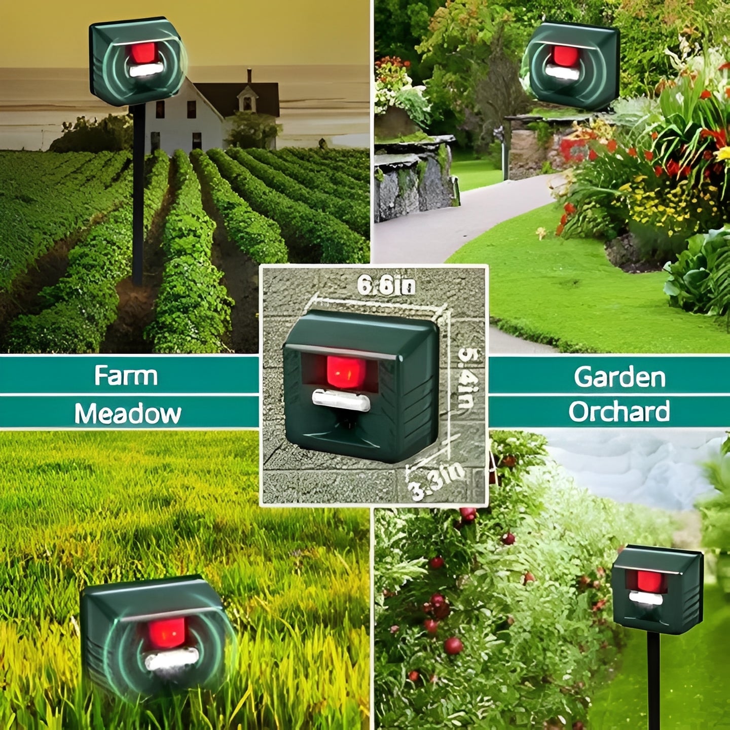 Ultrasonic Woodpecker Deterrent for Outdoor Pest Control