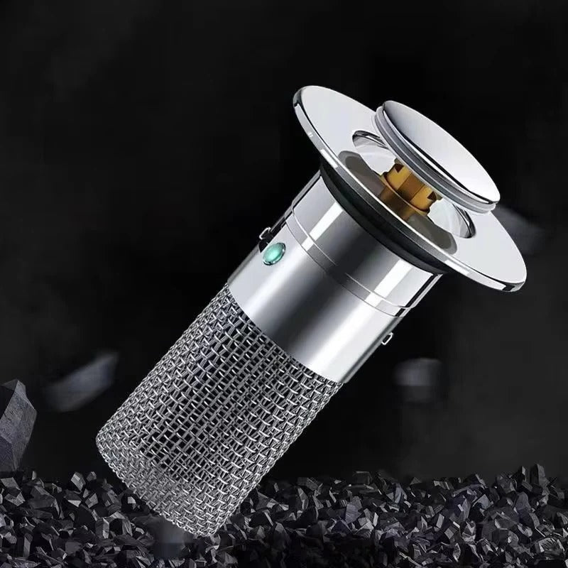 Pop Up Sink Drain Plug with Hair and Debris Catcher for Bathroom and Kitchen