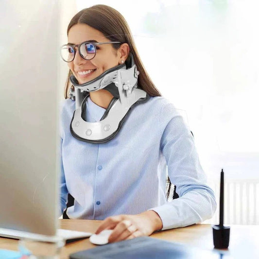 Adjustable Neck Stretching Device with Heat Settings