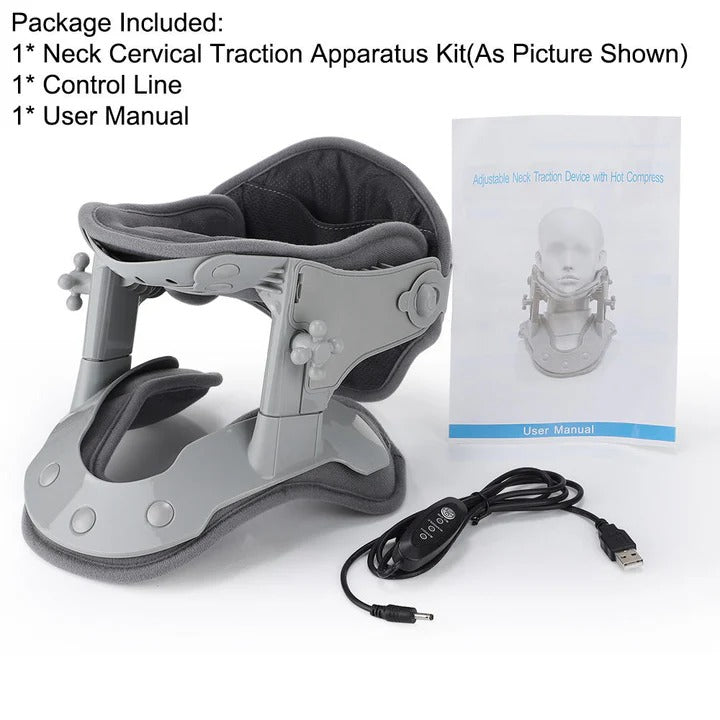 Adjustable Neck Stretching Device with Heat Settings