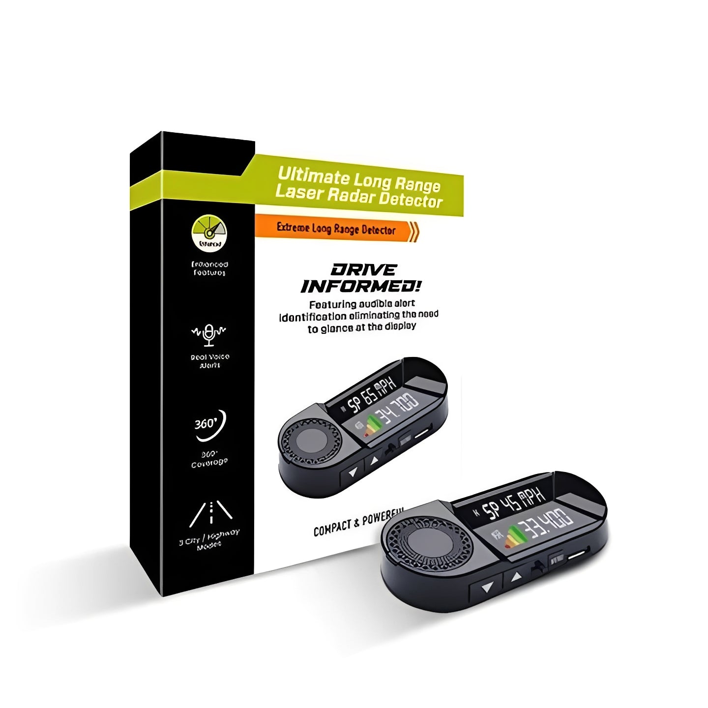 Long Range Radar Detector for Vehicles