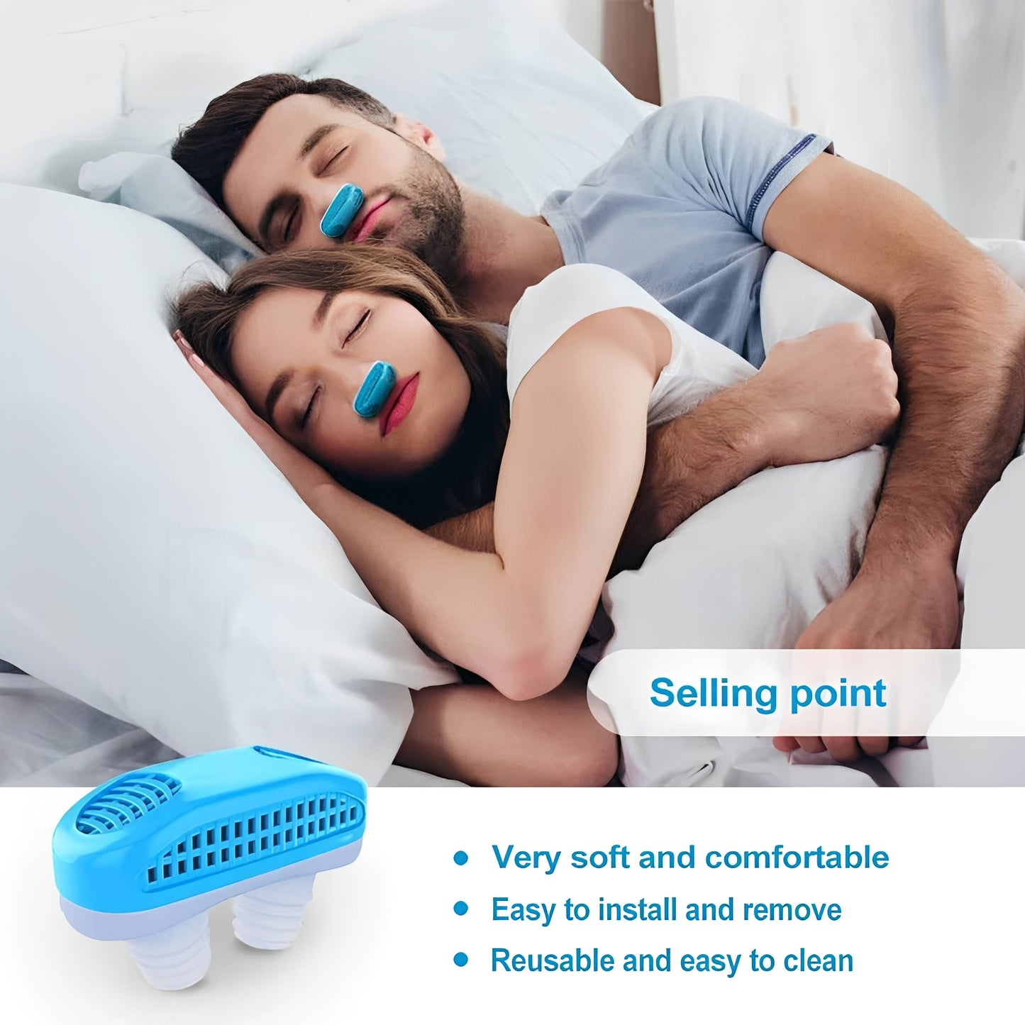 Cordless Nasal Comfort Insert for Nighttime Use