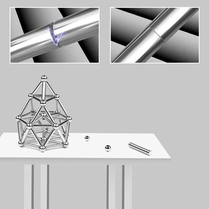 Magnetic Building Sphere Kit with DIY Connector Rods