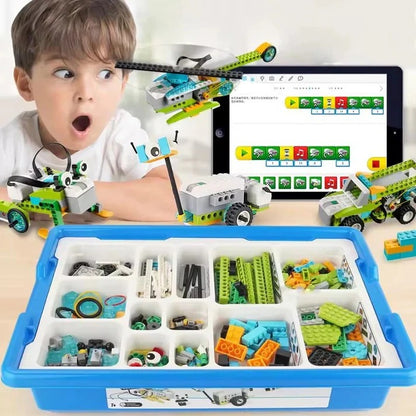 STEM Robotics Building Kit with Programmable Components