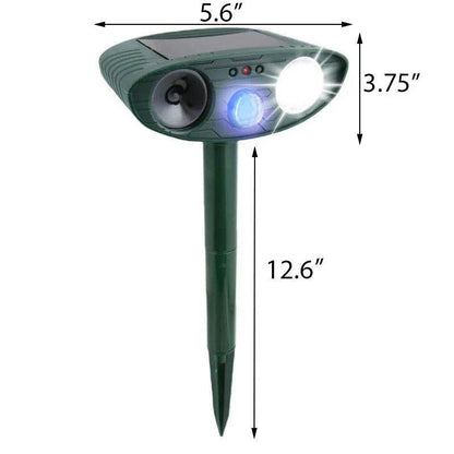 Outdoor Solar Powered Rabbit Deterrent with Motion Detection