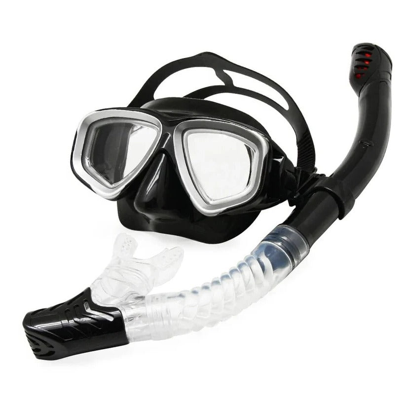 Tempered Glass Scuba Mask with Silicone Seal, Anti Fog Lens