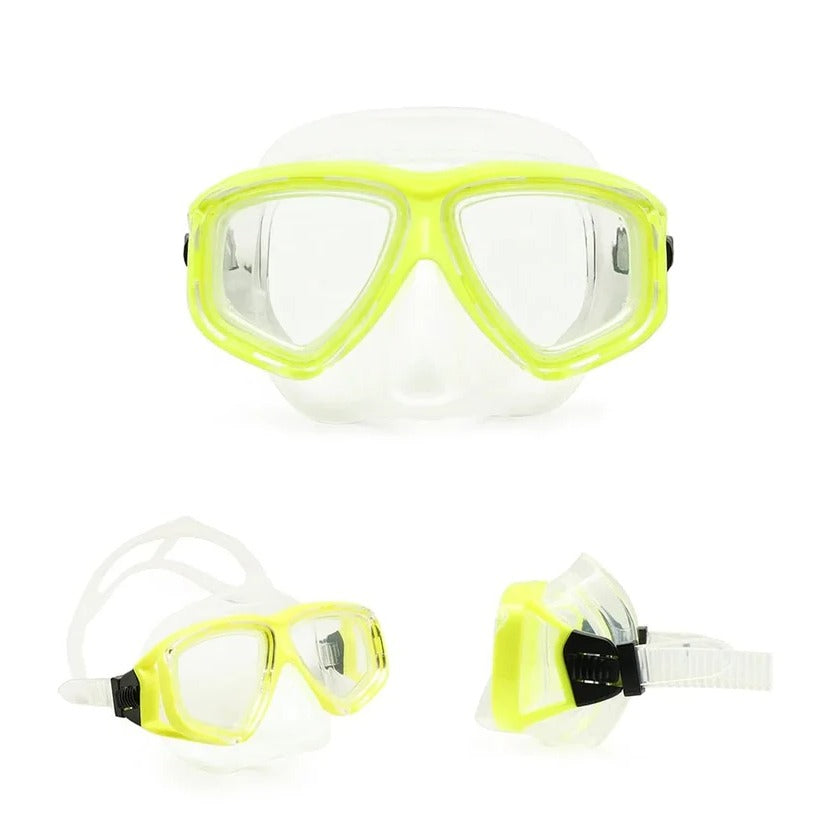 Tempered Glass Scuba Mask with Silicone Seal, Anti Fog Lens