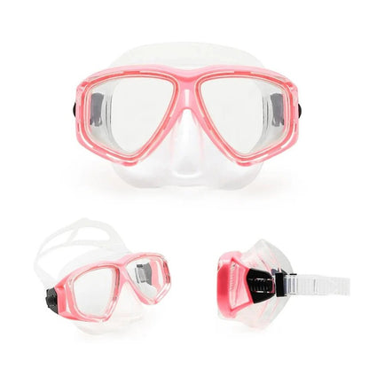 Tempered Glass Scuba Mask with Silicone Seal, Anti Fog Lens