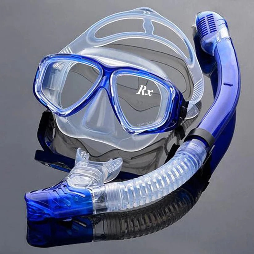 Tempered Glass Scuba Mask with Silicone Seal, Anti Fog Lens