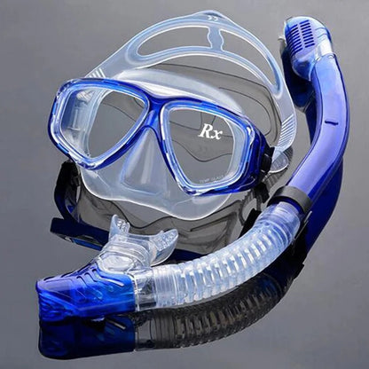 Tempered Glass Scuba Mask with Silicone Seal, Anti Fog Lens